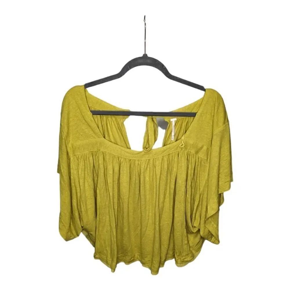 Free People Sun Setter Linen Top NWT